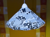 Por cuatro cuartos Cardboard Lampshade